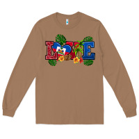 Toasted Coconut love haitian republic Long Sleeve Tee - RanaPortraitStore