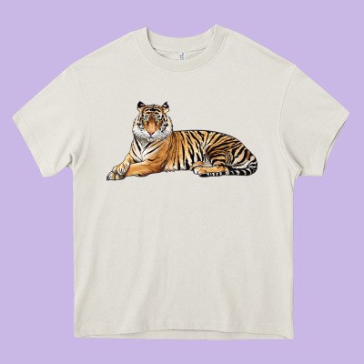 Tiger Heavy Core Tee Designed By Lillyallendesigns
