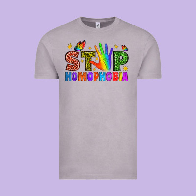 Western Stop Homophobia Vintage Tee Designed By Bundleandbundleshop