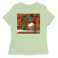 Matcha merry christmas cookies buffalo plaid Ladies Tee - Jasminsmagicworld