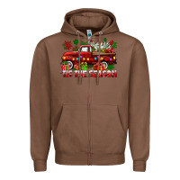 Chestnut tis the season christmas truck Zipper Hoodie - CowGirlArtShop