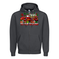 Smoke tis the season christmas truck Zipper Hoodie - CowGirlArtShop