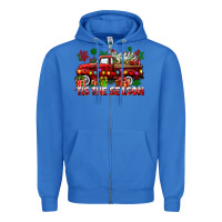 True Royal tis the season christmas truck Zipper Hoodie - CowGirlArtShop