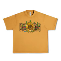 Peanut Butter Western Mom With Sunflower Urban Heavy Tee - BundleAndBundleShop