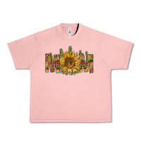 Salmon Western Mom With Sunflower Urban Heavy Tee - BundleAndBundleShop