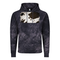 Cowhide Black And White Brush Strokes Background Vintage Hoodie | Teevron