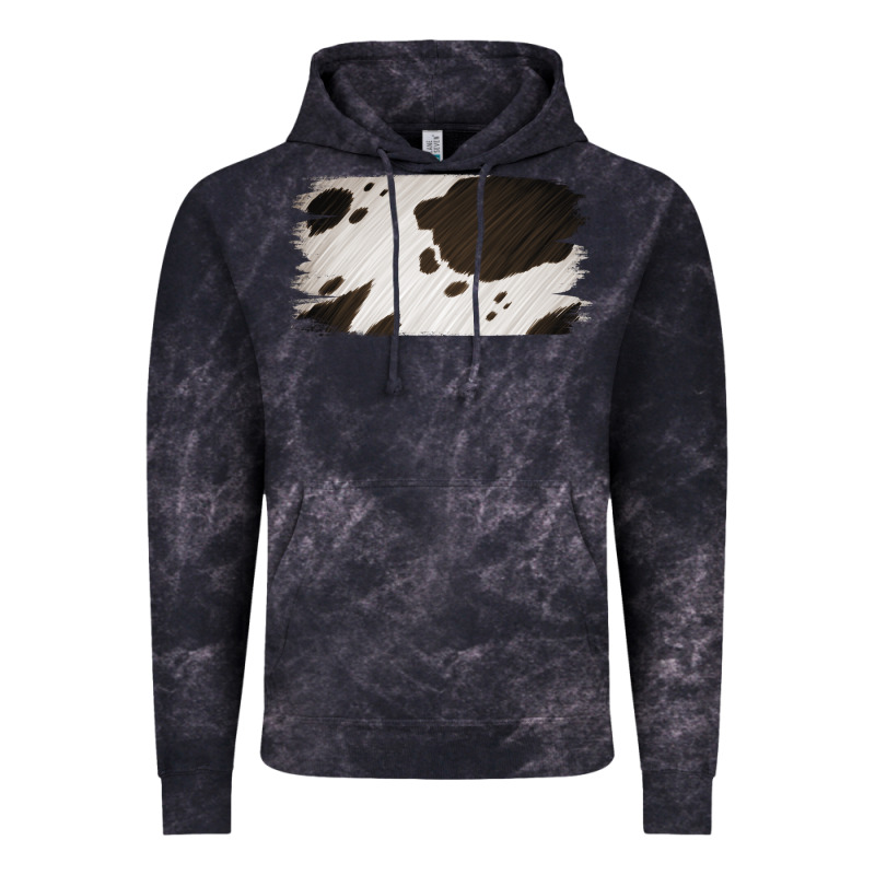 Cowhide Black And White Brush Strokes Background Vintage Hoodie by Jasminsmagicworld | Teevron