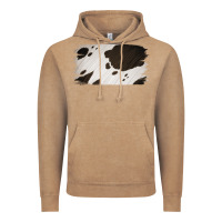 Vintage Coffee Cowhide Black and White Brush Strokes Background Vintage Hoodie - Jasminsmagicworld
