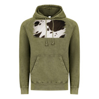 Vintage Olive Cowhide Black and White Brush Strokes Background Vintage Hoodie - Jasminsmagicworld