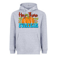 Heather Grey Hey There Pumpkin Heavyweight Hoodie - FaDigitalArtStudio
