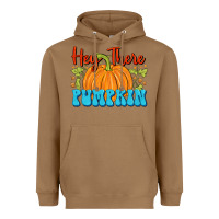 Toasted Coconut Hey There Pumpkin Heavyweight Hoodie - FaDigitalArtStudio