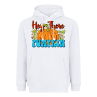 White Hey There Pumpkin Heavyweight Hoodie - FaDigitalArtStudio