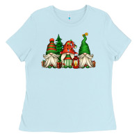 Baby Blue christmas gnomes Ladies Tee - Jasminsmagicworld