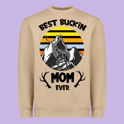 Best Buckin Mom Ever Heavyweight Sweatshirt Designed By Bettercallsaul
