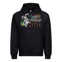 Black Happy Easter Y'all Urban Hoodie - CowhideDigitalArt