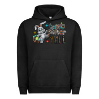 Pigment Black Happy Easter Y'all Urban Hoodie - CowhideDigitalArt