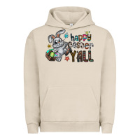Pigment French Oak Happy Easter Y'all Urban Hoodie - CowhideDigitalArt