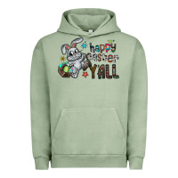 Pigment Oil Green Happy Easter Y'all Urban Hoodie - CowhideDigitalArt