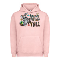 Pigment Salmon Happy Easter Y'all Urban Hoodie - CowhideDigitalArt