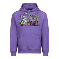 Tulip Happy Easter Y'all Urban Hoodie - CowhideDigitalArt