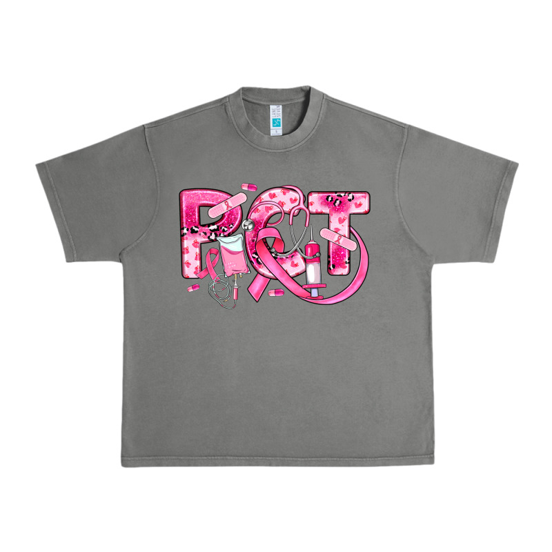 Breast Cancer Pct Patient Care Technician Urban Heavy Tee by JahusDesignShop | Teevron