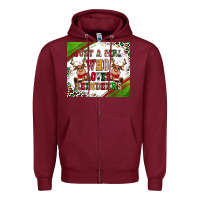 Burgundy just a girl who loves reindeer Zipper Hoodie - CowGirlArtShop