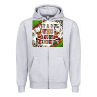Heather Grey just a girl who loves reindeer Zipper Hoodie - CowGirlArtShop
