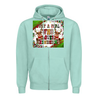 Seafoam just a girl who loves reindeer Zipper Hoodie - CowGirlArtShop