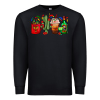 Black Mexico Coffee Cups With Cactus And Tequila Bottle Premium Sweatshirt - FaDigitalArtStudio