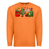 Carrot Mexico Coffee Cups With Cactus And Tequila Bottle Premium Sweatshirt - FaDigitalArtStudio