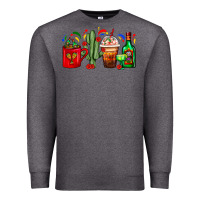Charcoal Heather Mexico Coffee Cups With Cactus And Tequila Bottle Premium Sweatshirt - FaDigitalArtStudio