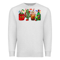 Oatmeal Heather Mexico Coffee Cups With Cactus And Tequila Bottle Premium Sweatshirt - FaDigitalArtStudio