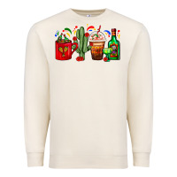 Sandshell Mexico Coffee Cups With Cactus And Tequila Bottle Premium Sweatshirt - FaDigitalArtStudio