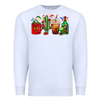 White Mexico Coffee Cups With Cactus And Tequila Bottle Premium Sweatshirt - FaDigitalArtStudio