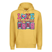Antique Gold love is being called mama Premium Hoodie - OliviaCreatesArt
