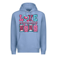 Colony Blue love is being called mama Premium Hoodie - OliviaCreatesArt