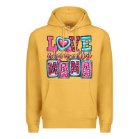 Mustard love is being called mama Premium Hoodie - OliviaCreatesArt