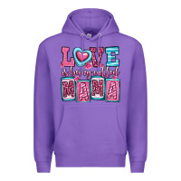 Purple love is being called mama Premium Hoodie - OliviaCreatesArt
