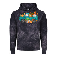 Cloud Black fall gnomes truck Vintage Hoodie - MaliasSmallBusiness
