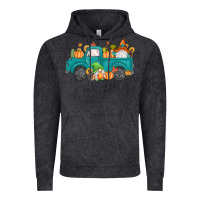 Vintage Black fall gnomes truck Vintage Hoodie - MaliasSmallBusiness