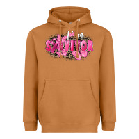 Meerkat I' m survivor Breast Cancer Heavyweight Hoodie - FaDigitalArtStudio