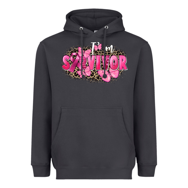 I' M Survivor Breast Cancer Heavyweight Hoodie by FaDigitalArtStudio | Teevron