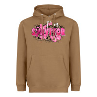 Toasted Coconut I' m survivor Breast Cancer Heavyweight Hoodie - FaDigitalArtStudio