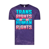 Cloud Purple Trans Rights Are Human Rights Vintage Tee - BundleAndBundleShop