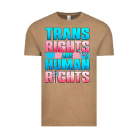 Vintage Coffee Trans Rights Are Human Rights Vintage Tee - BundleAndBundleShop