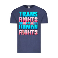 Vintage Denim Trans Rights Are Human Rights Vintage Tee - BundleAndBundleShop