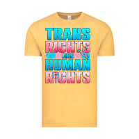 Vintage Mustard Trans Rights Are Human Rights Vintage Tee - BundleAndBundleShop
