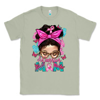 Matcha Warrior Mom Messy Bun With Flowers Classic Tee - BundleAndBundleShop
