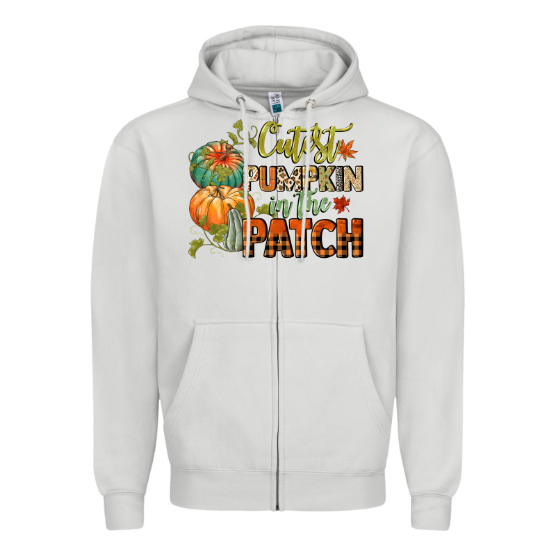 Cutest Pumpkin In The Patch Zipper Hoodie by CowGirlArtShop | Teevron