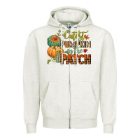 Oatmeal Heather cutest pumpkin in the patch Zipper Hoodie - CowGirlArtShop